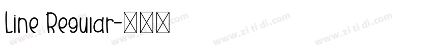 Line Regular字体转换